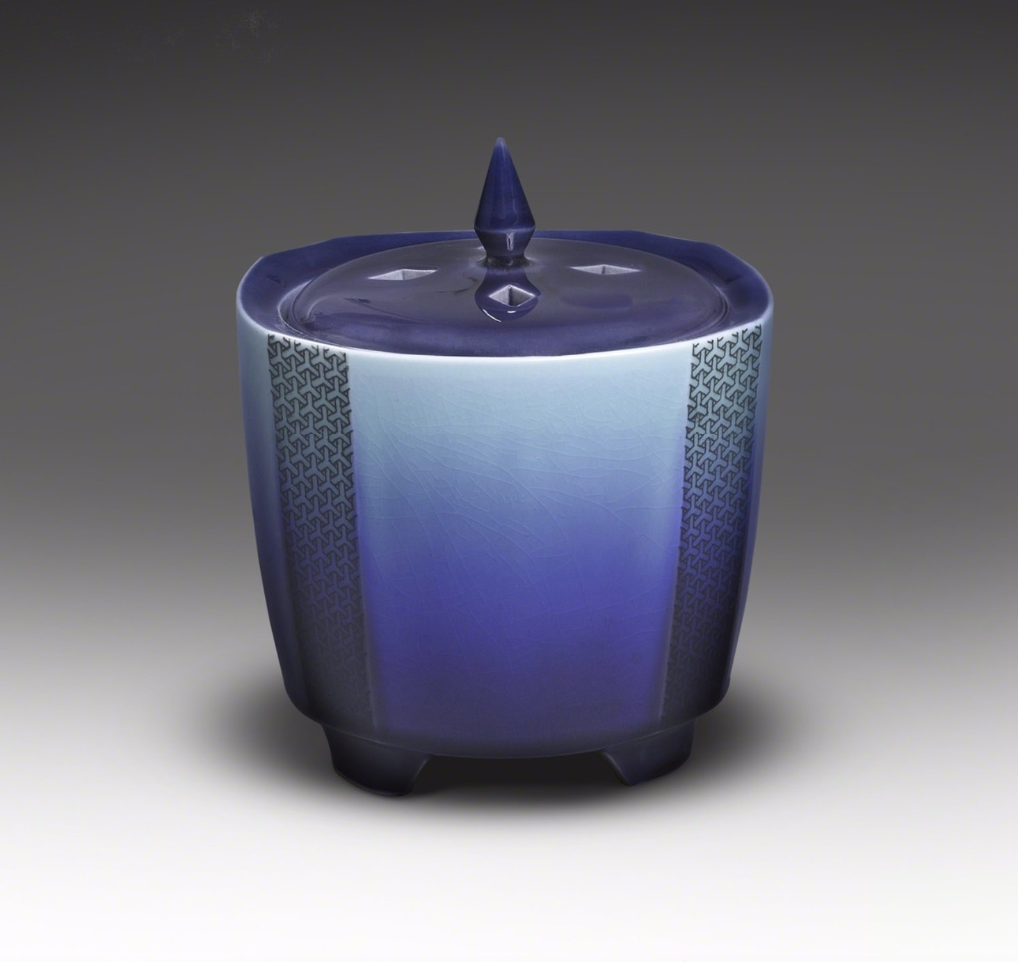 Tokuda Yasokichi III, Incense Burner with Komon Pattern, 2005
