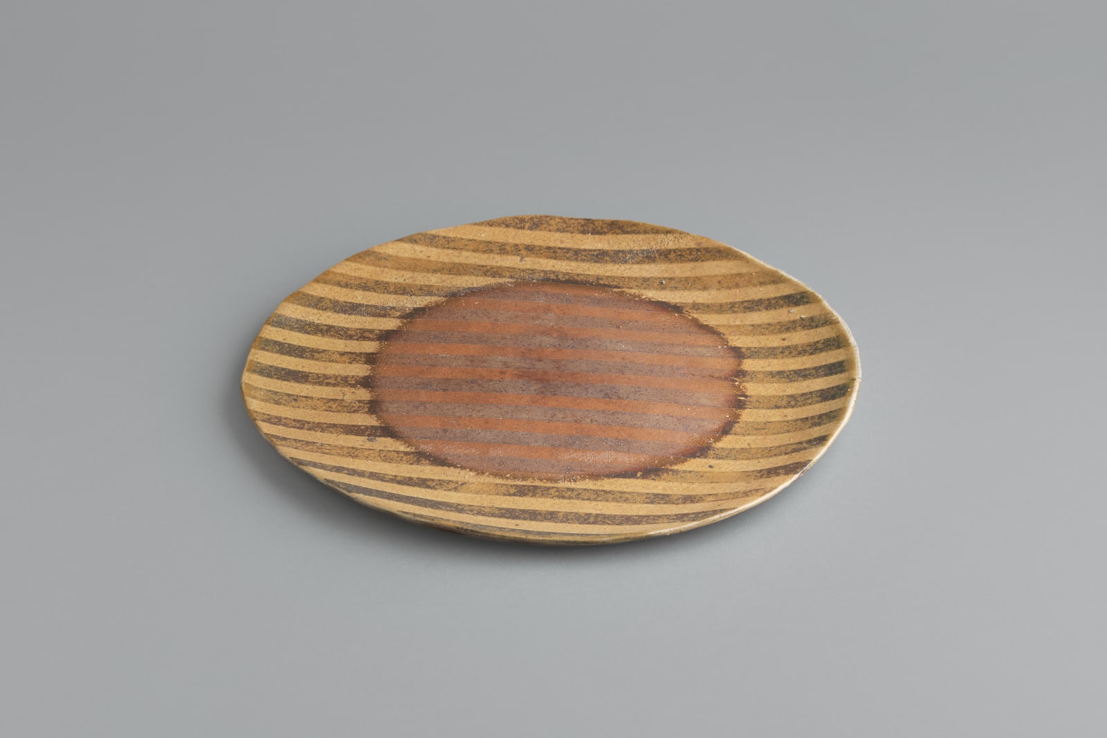Suzuki Miki, Striped Hand-Formed Plate, 2024