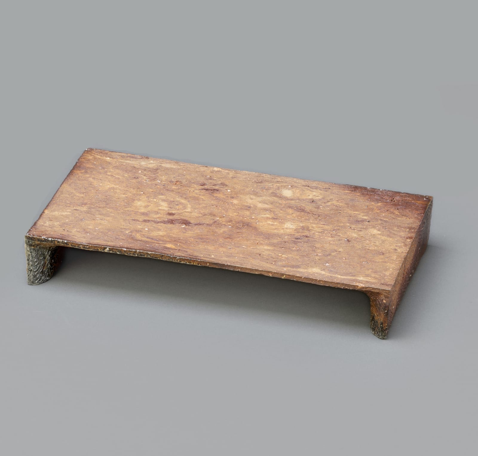 Kondo Masahiko , Bizen Plate Stand: Rectangle-short, 2023
