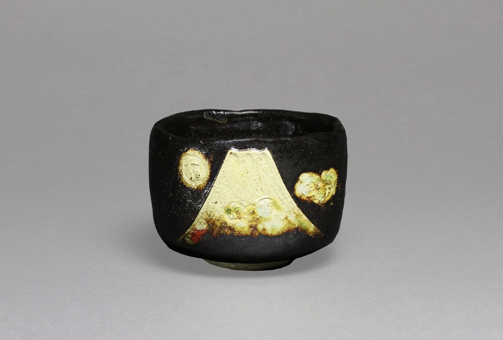 Ōhi Chōzaemon Toyasai X , Ohi Black Tea Bowl Fuji Designed, 2013