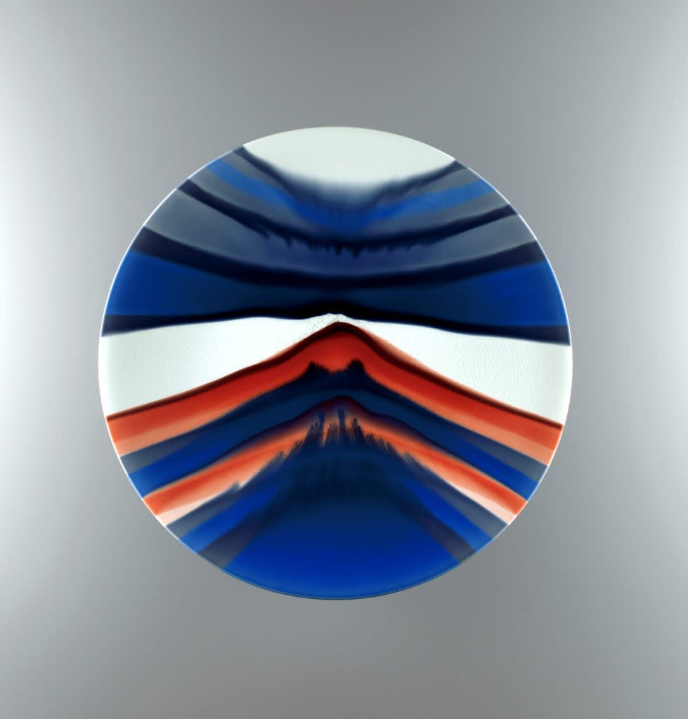 Tokuda Yasokichi IV , Plate Ancient (Red Fuji), 2013