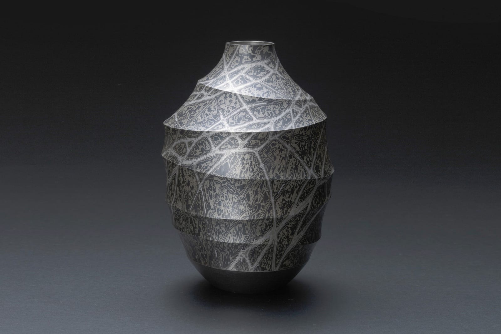 Sako Ryuhei, Mokume-gane Vase, 2014