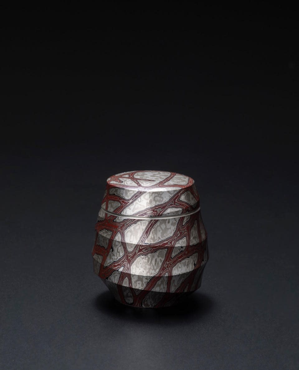 Sako Ryuhei, Mokume-gane Tea Container 01 , 2020