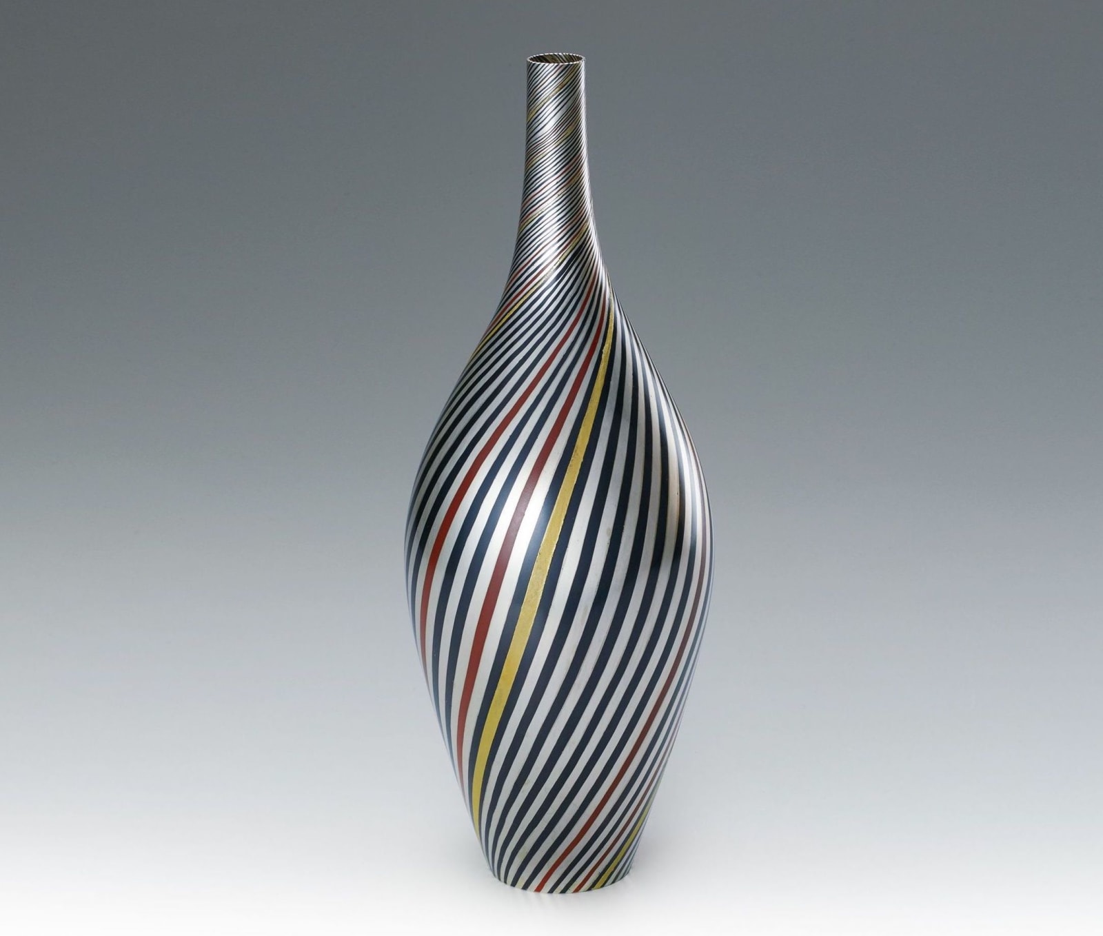 Hagiawase Vase Line, 2013 Gold, silver, shakudō and copper h. 13 3/8 x dia. 4 3/4 in. (34 x 12 cm)