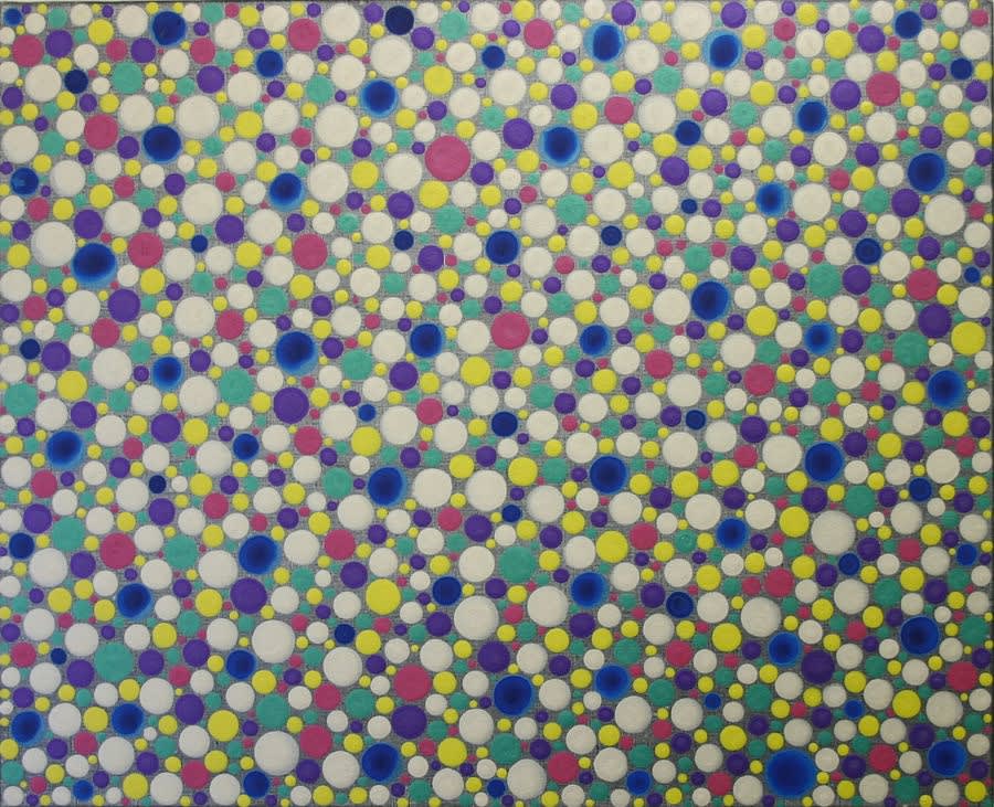YAYOI KUSAMA Dots 2004 Acrylic on canvas 65 x 53cm