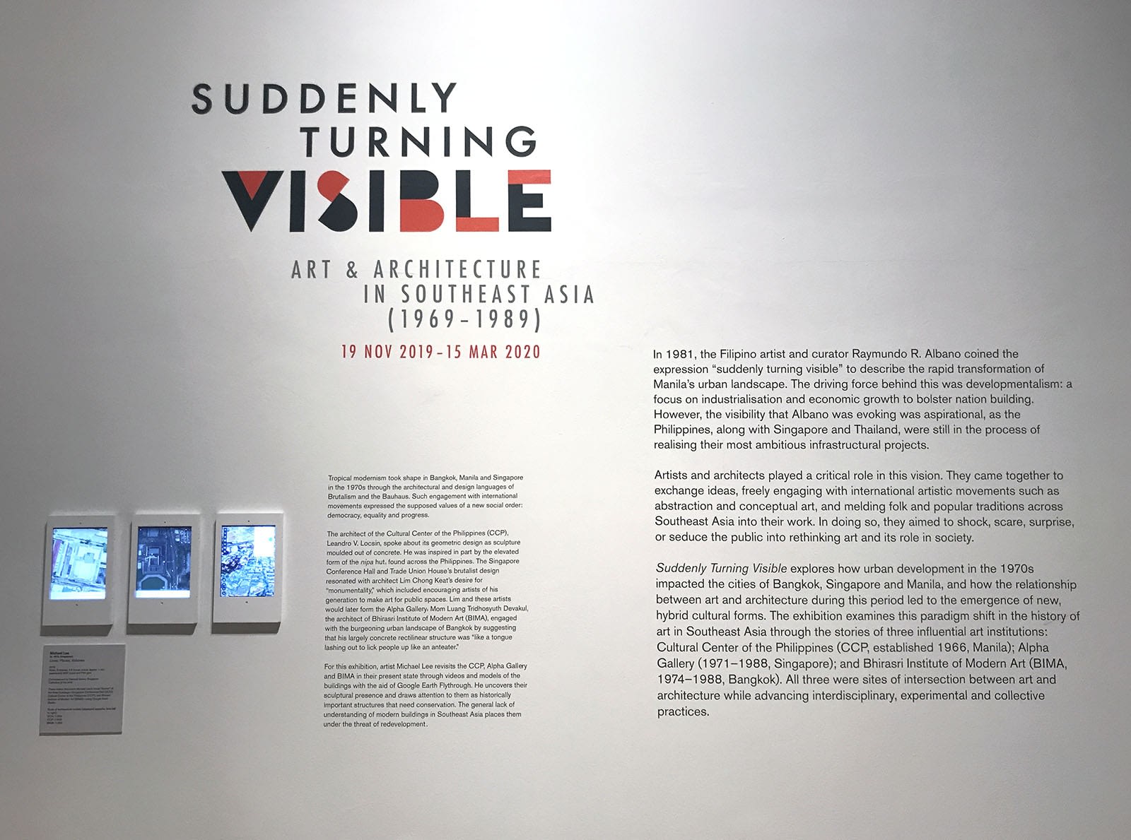 Suddenly Turning Visible: Art and Architecture in SEA, 1969-89