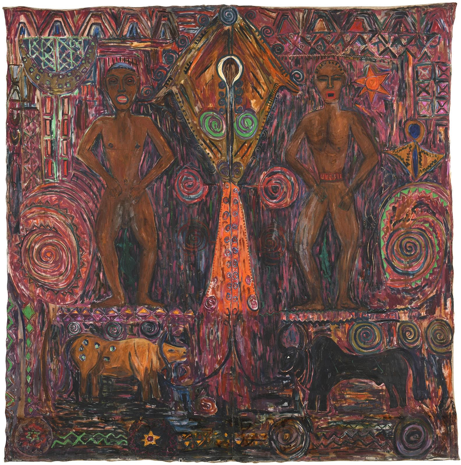 Waikabubak, 1994 Oil on canvas 117 x 115 in 296 x 293 cm