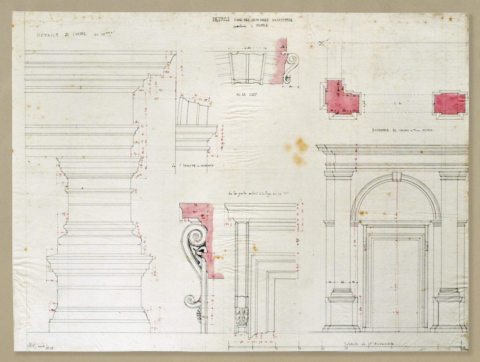 Disegni di architetture romane (1795-1877). Seconda parte