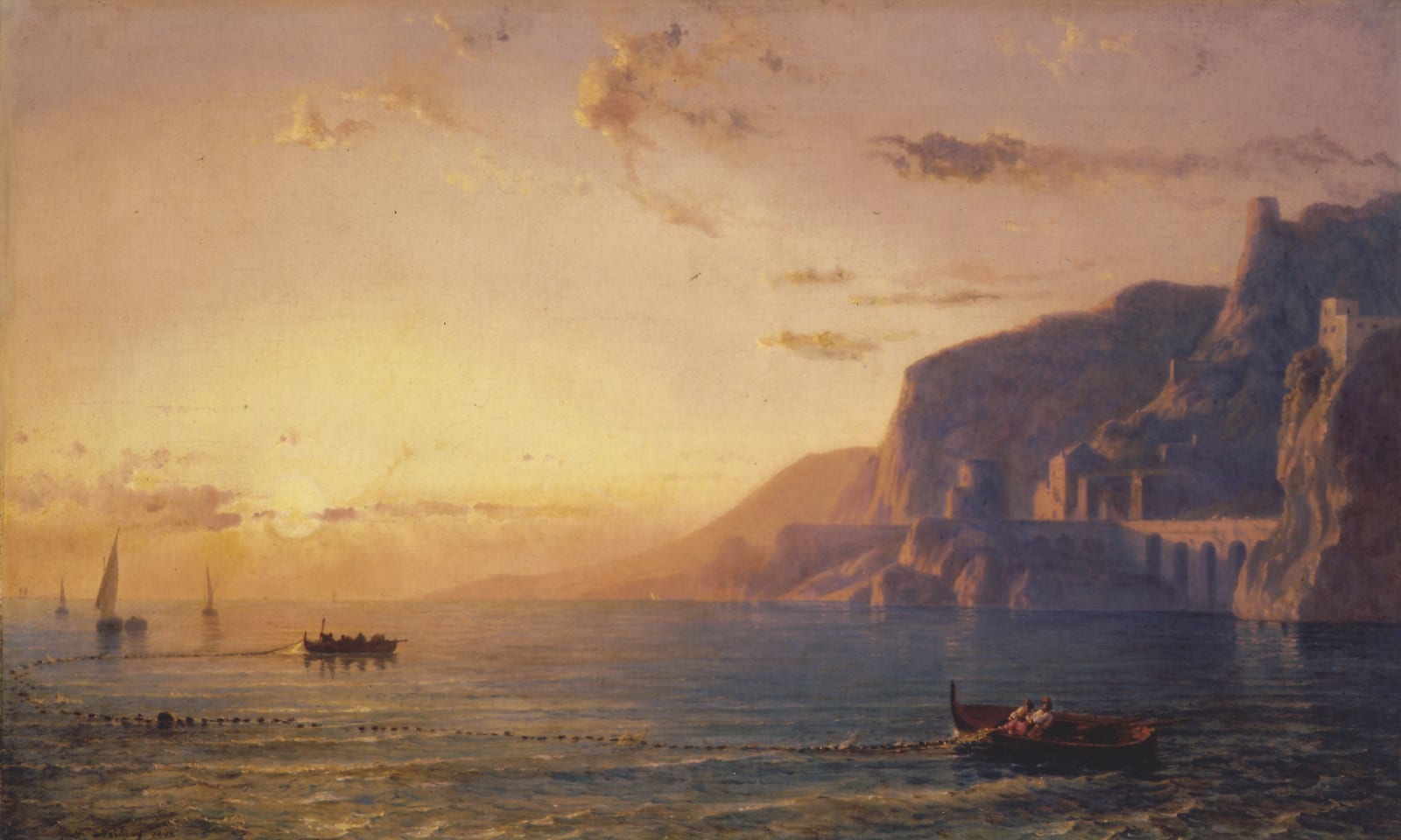 Friedrich NERLY, View of Atrani, 1848