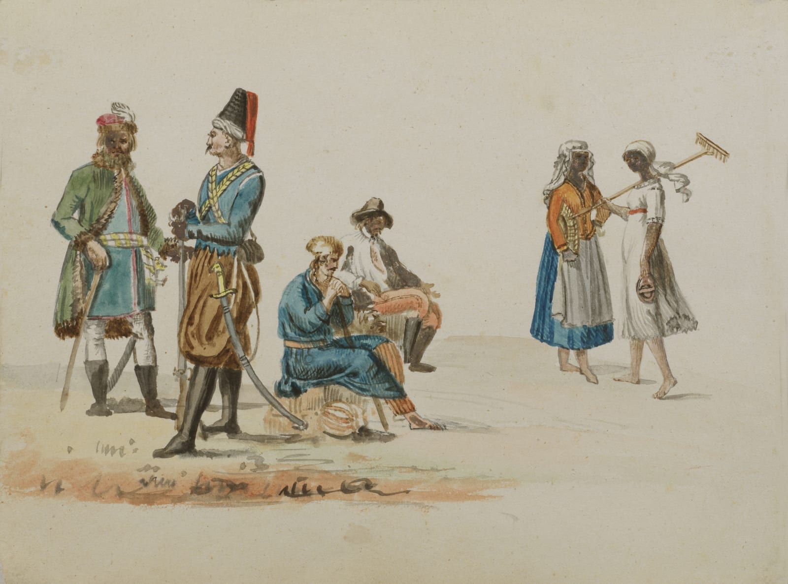 Ippolito CAFFI, Oriental figures