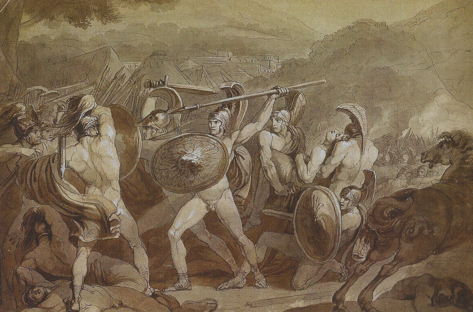 Bartolomeo PINELLI, Fight around Patroclus' body
