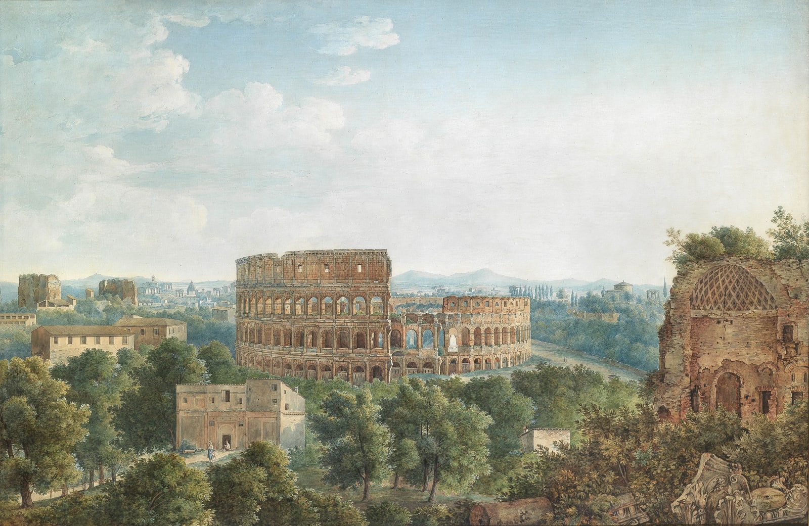 François KEISERMAN, View of the Coloseum, 1809
