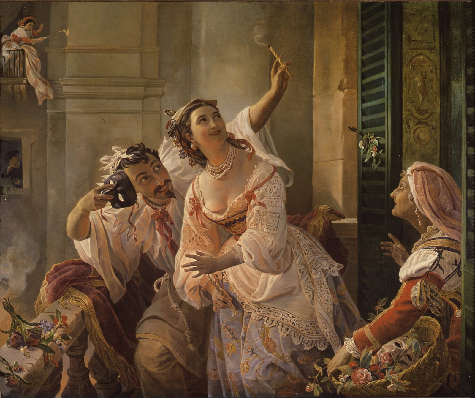 Pimen Nikitich Orlov Roman Carnival The Feast Of The Moccoletti