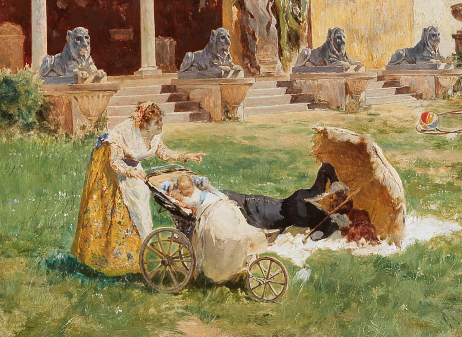 Aurelio TIRATELLI, A Spring Morning in Villa Borghese