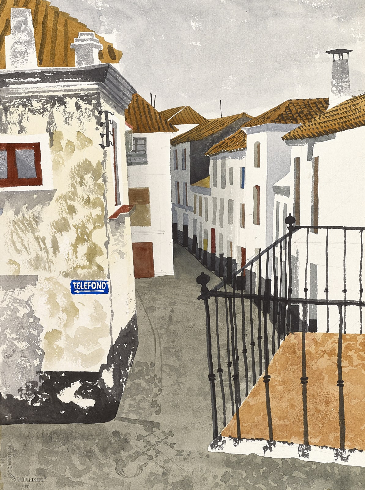 David Gentleman, Old Quarter, Marbella, Andalucia, 1957