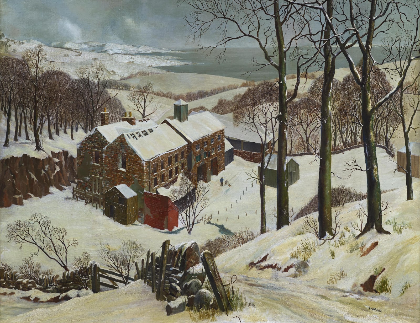 Harry Keay, Mill under Snow, 1948