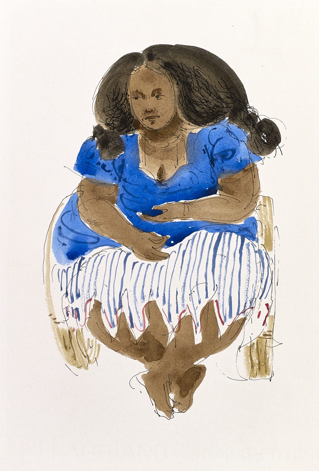 David Gentleman, Nauru: Nurse, 1976