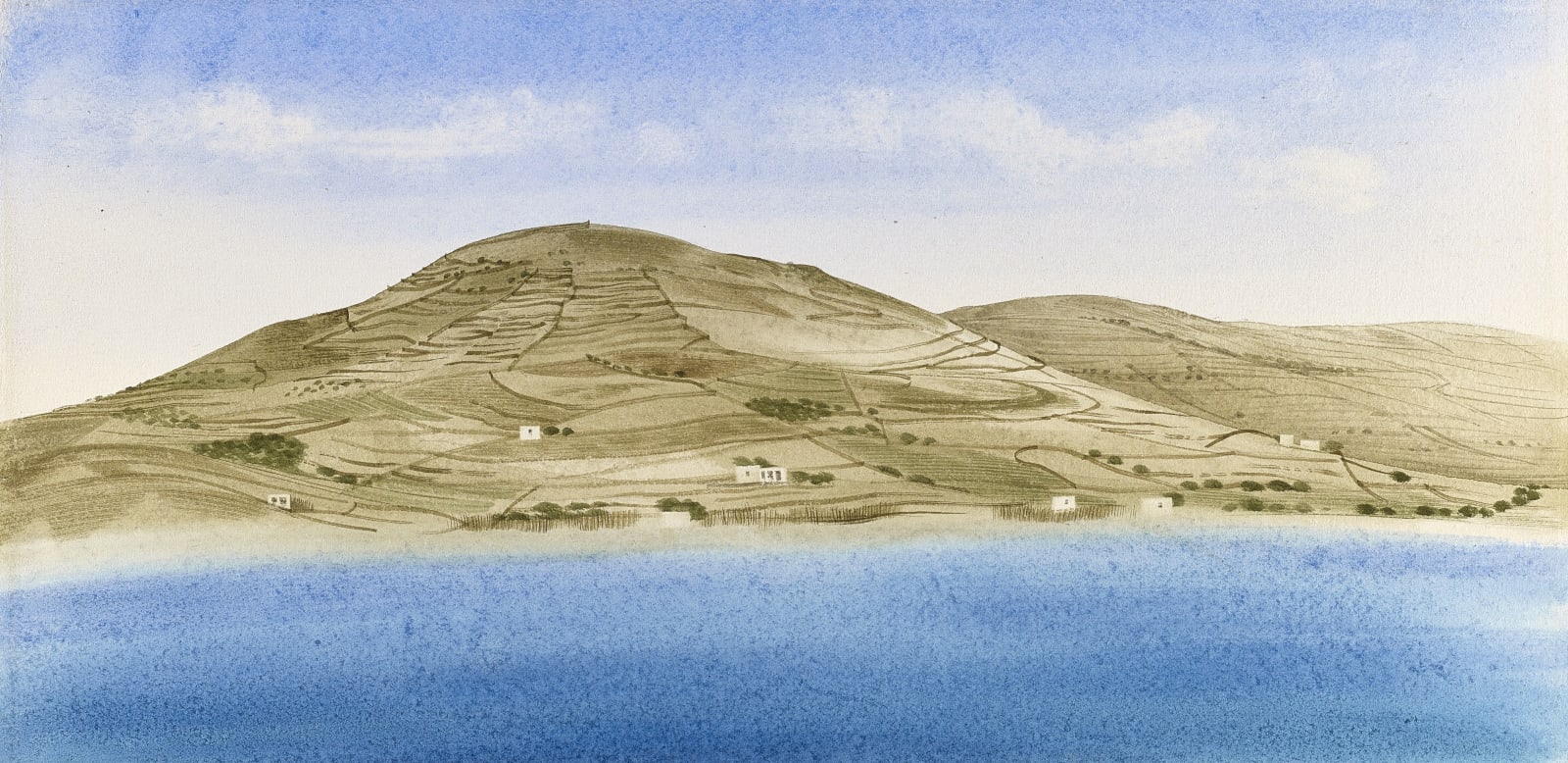 David Gentleman, Paros from Antiparos, 1965