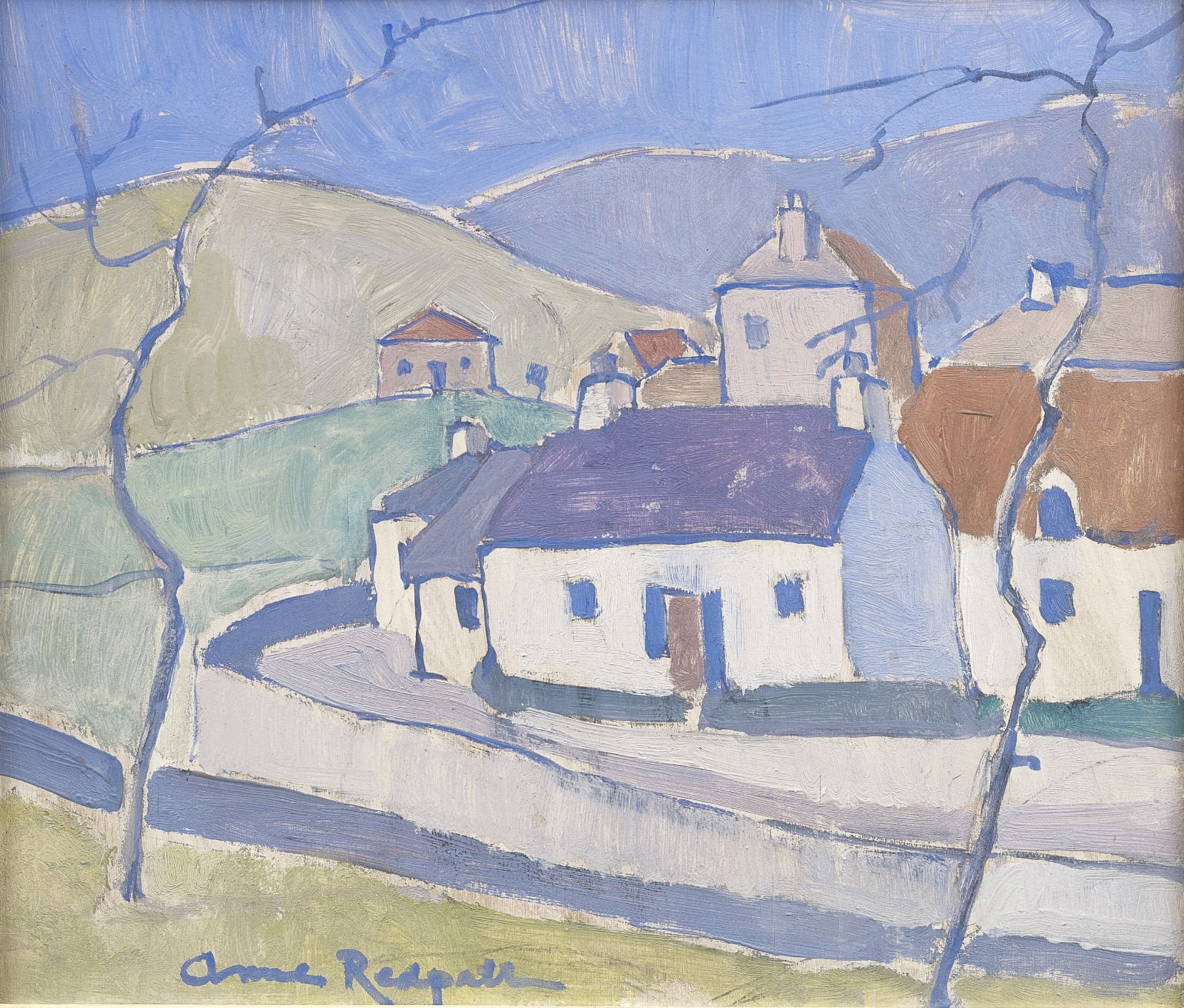 Anne Redpath, A Village in the Borders, c. 1940