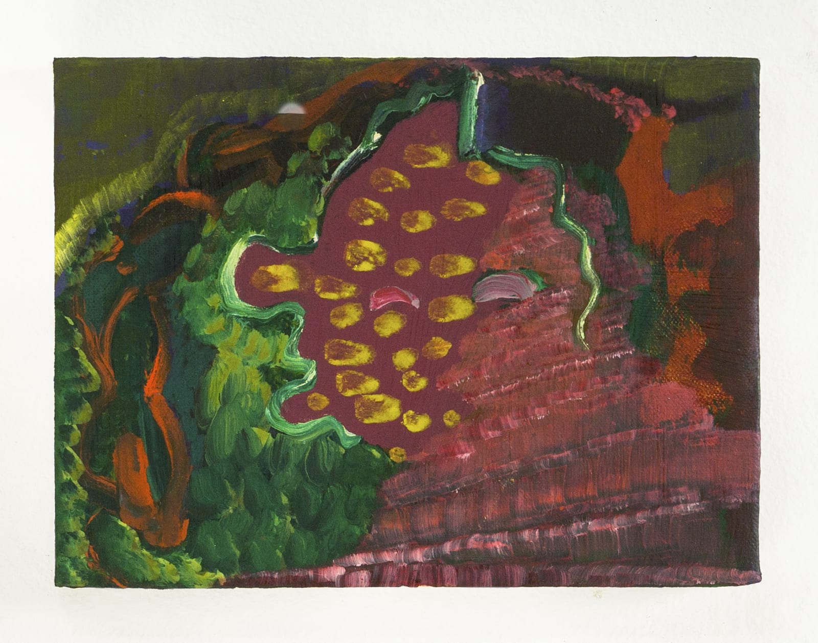 Kristy Luck, Elm (2019). Oil and wax on canvas, 6 x 8 inches.