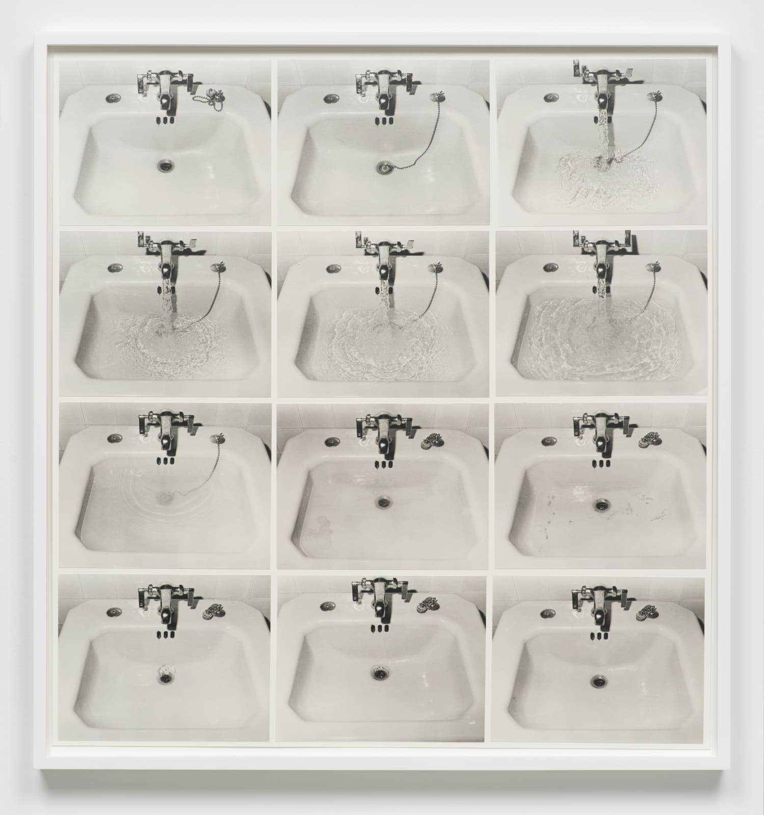 Lew Thomas, "SINK: Filling/Filled/Draining/Drained," (1972/2014).