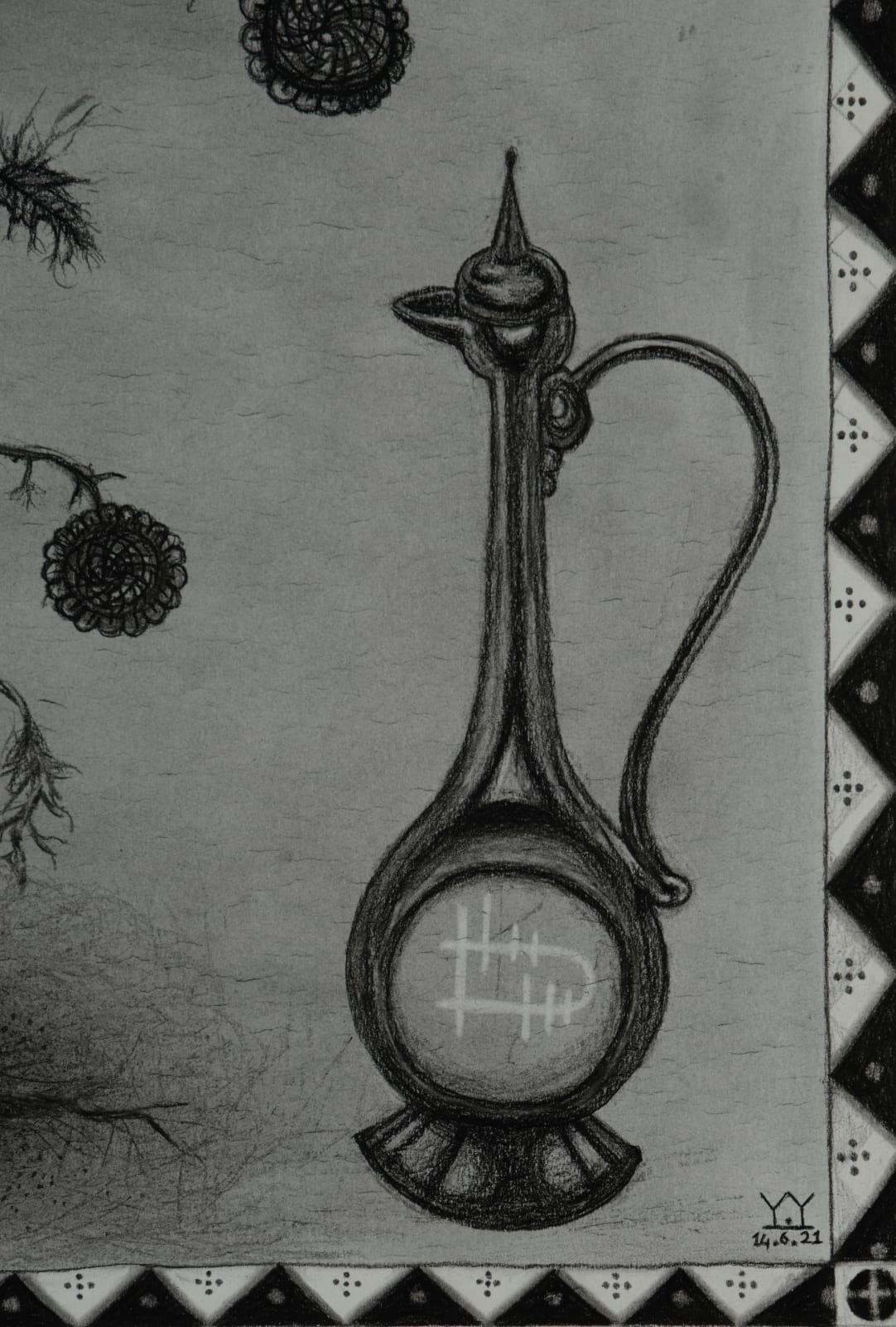 Yusa Yalcintas, Burnt flower (detail), 2022