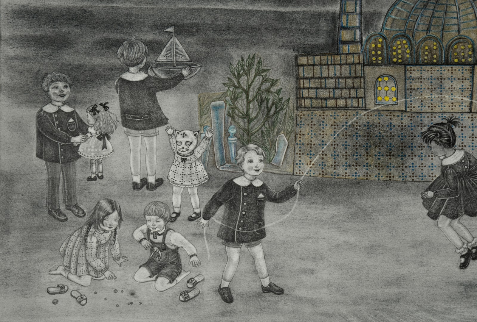 Yusa Yalcintas, blind wall mosque I detail, 2021