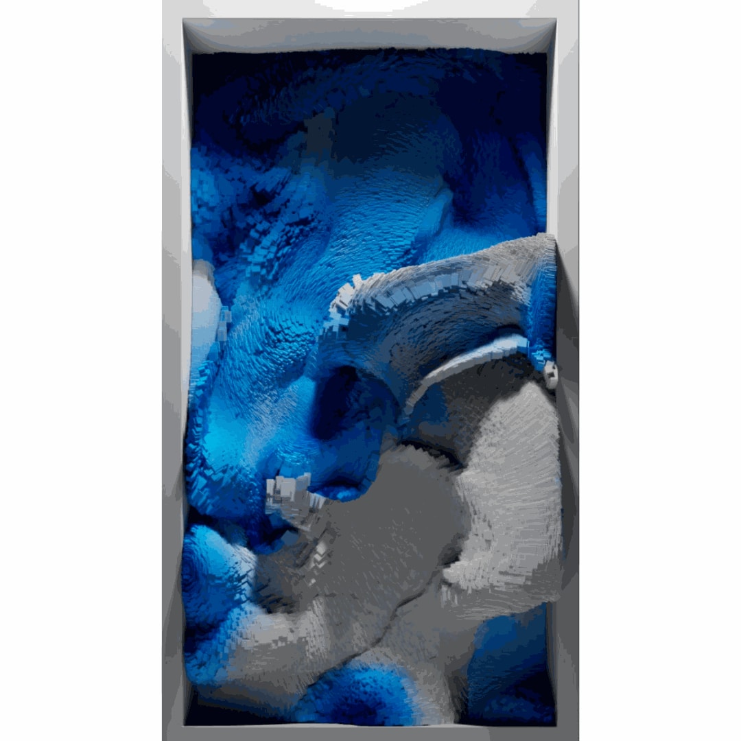 REFİK ANADOL WINDS OF LA - A, 2023 AI DATA PAINTING 3840 X 2160PX DURATION : 16 MINUTES (VIDEO LOOP) Edition of 5 plus 2 artist's proofs (#4/5)