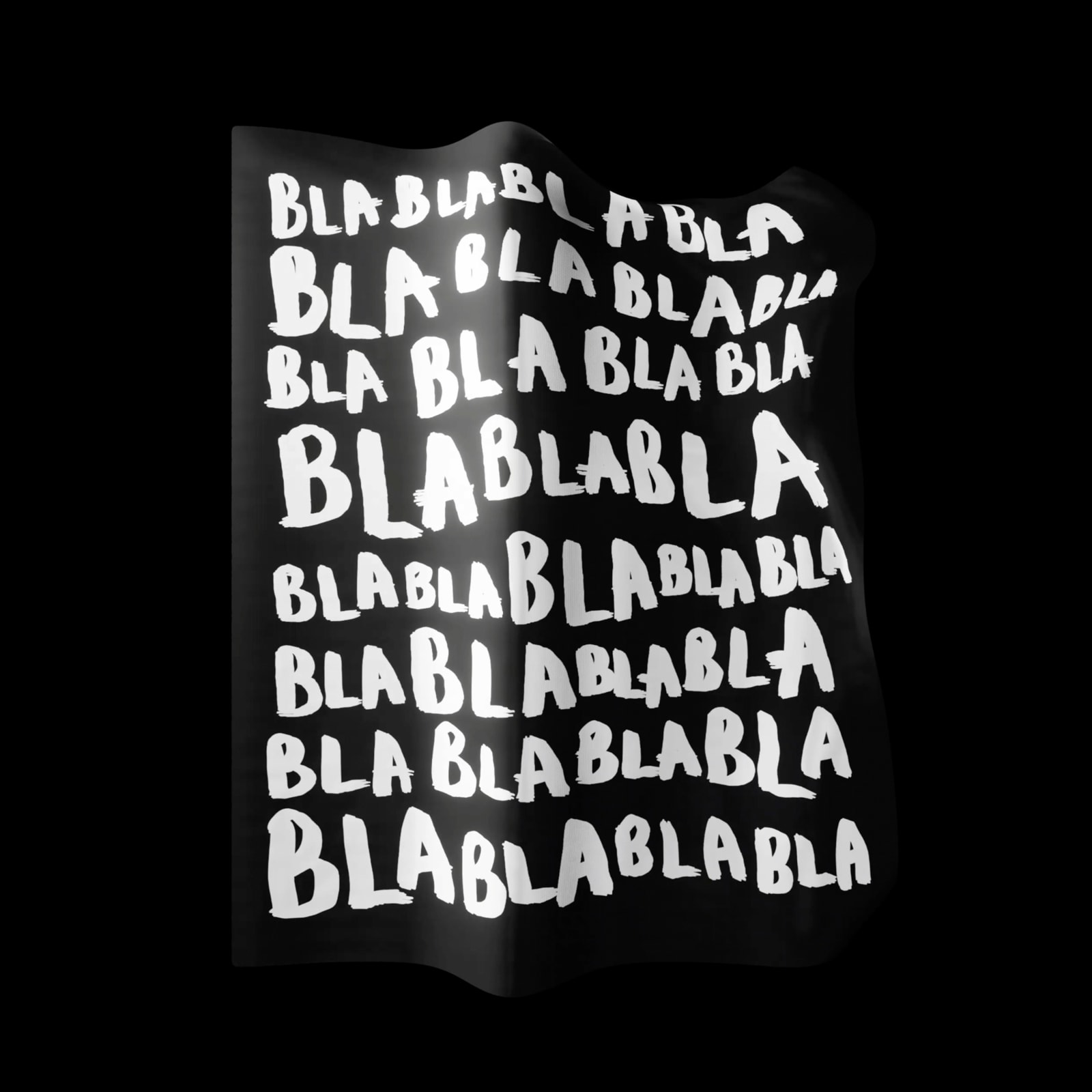 ESRA GÜLMEN BLA BLA BLA - FLAG / BLACK, 2022