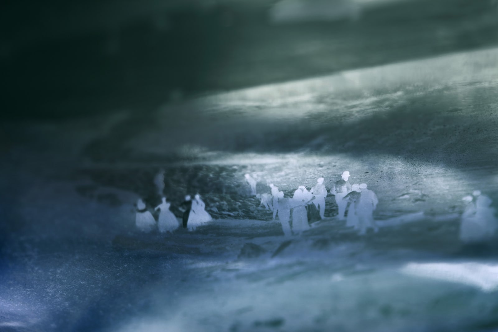 Tessa Traeger, From the series Chemistry of Light, No.39, Dancers on the Shore, 2014