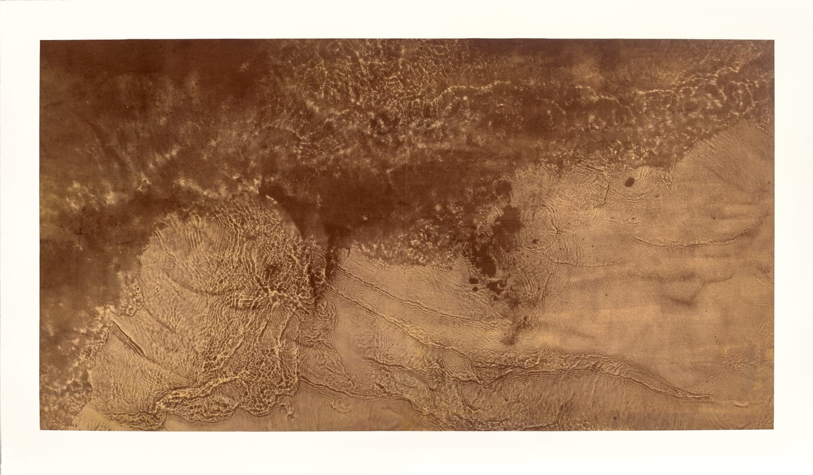 Susan Derges, From the series Soul of the Underground, Shoreline, 2018