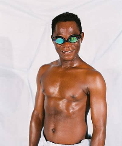 Samuel Fosso, From the series Tati, Le Maitre Nageur, 1997