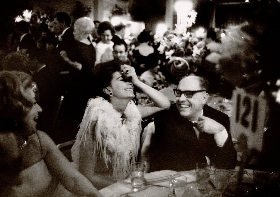 Lawrence Schiller, Sophia Loren & Carlo Ponti at the Oscar's, 1962