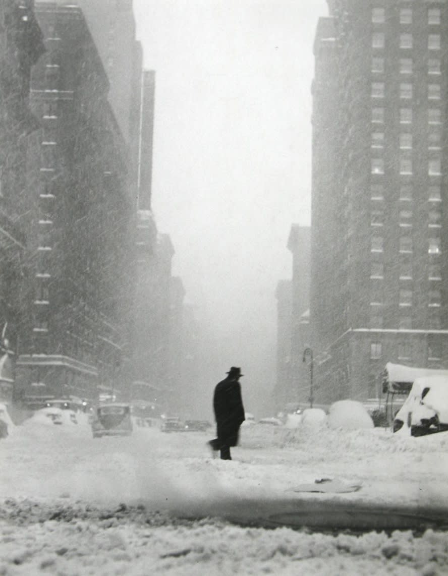 Ted Croner, Little Man in Snow, 1947