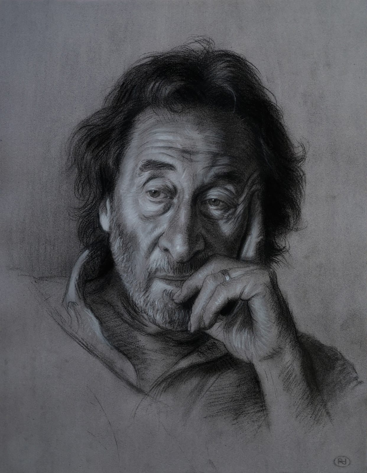 Sketch of Howard Jacobson
