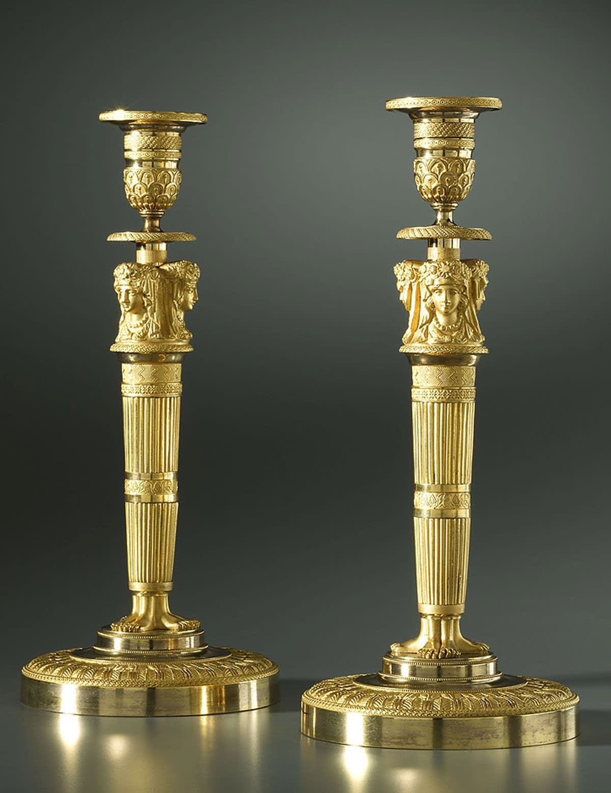 Claude Galle (attributed to), A pair of Empire candlesticks attributed to Claude Galle , Paris, date circa 1805-10