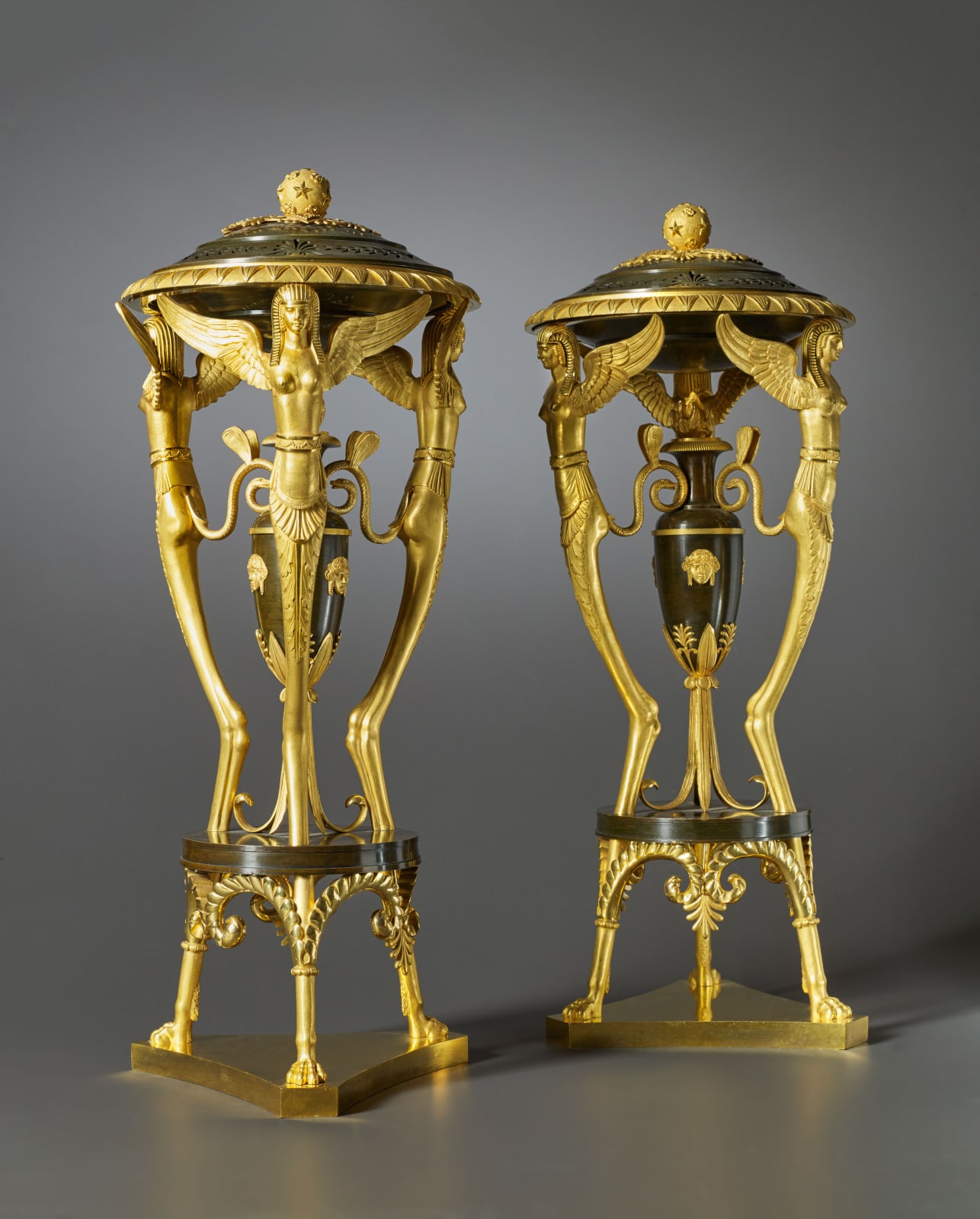 Unknown, A pair of Russian Empire incense burners, Saint Petersburg, date circa 1810