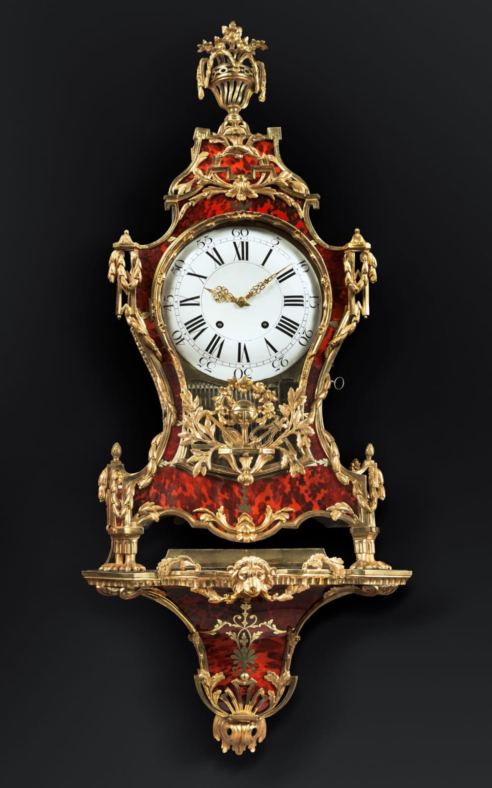 Denis-Frédéric Dubois , A Louis XV musical grand cartel clock with bracket by Denis-Fréderic Dubois, Paris, date circa 1765-70
