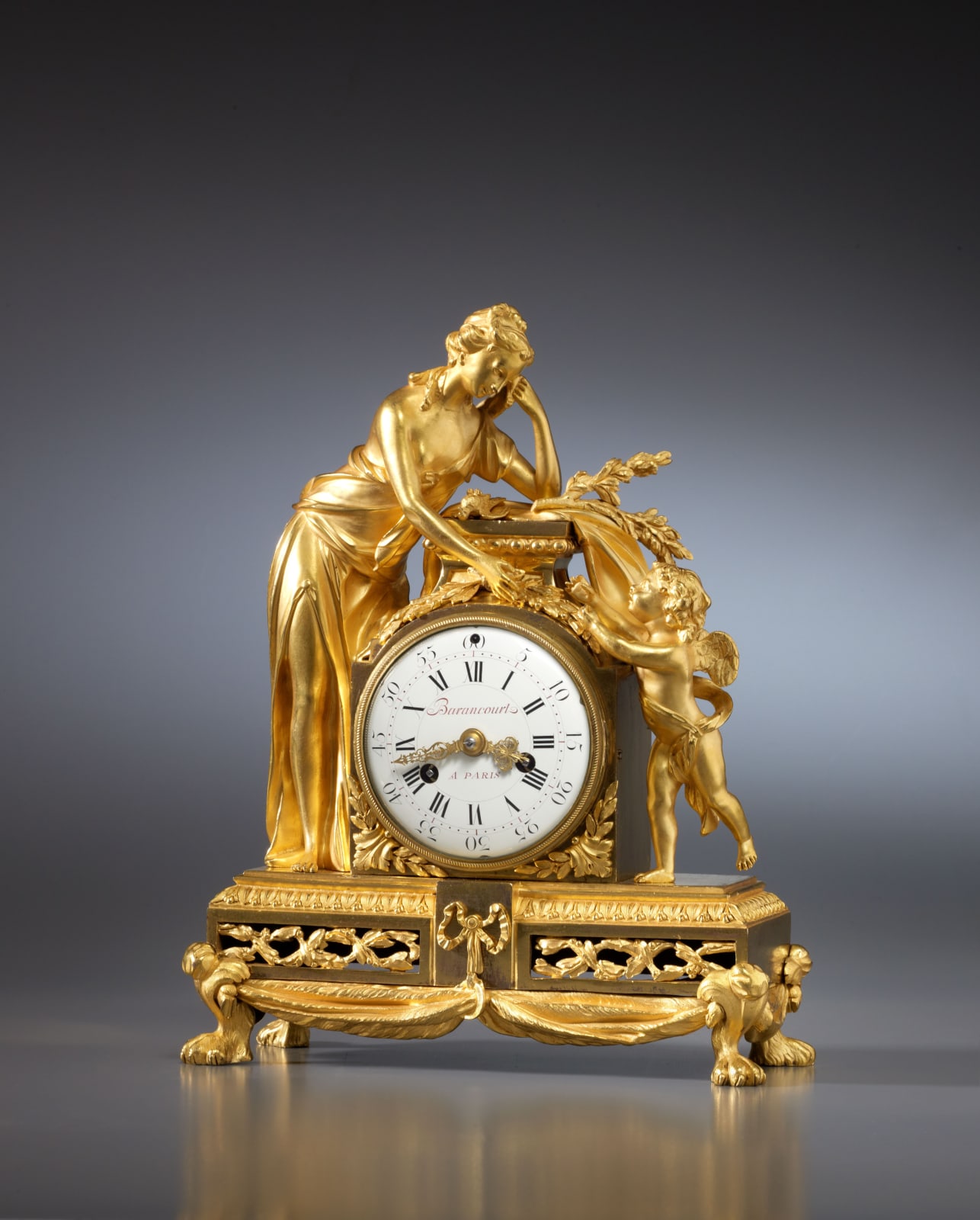 Barancourt, A Louis XVI mantel clock by Barancourt, Paris, date circa 1775