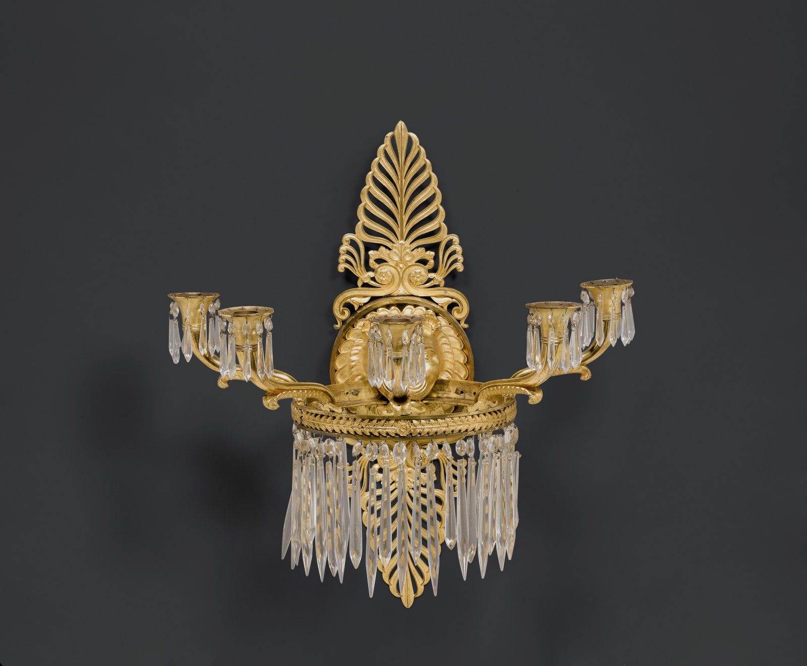 Pierre-Philippe Thomire (attributed to), A pair of Empire five-light wall-lights attributed to Pierre-Philippe Thomire, Paris, date circa 1810-20