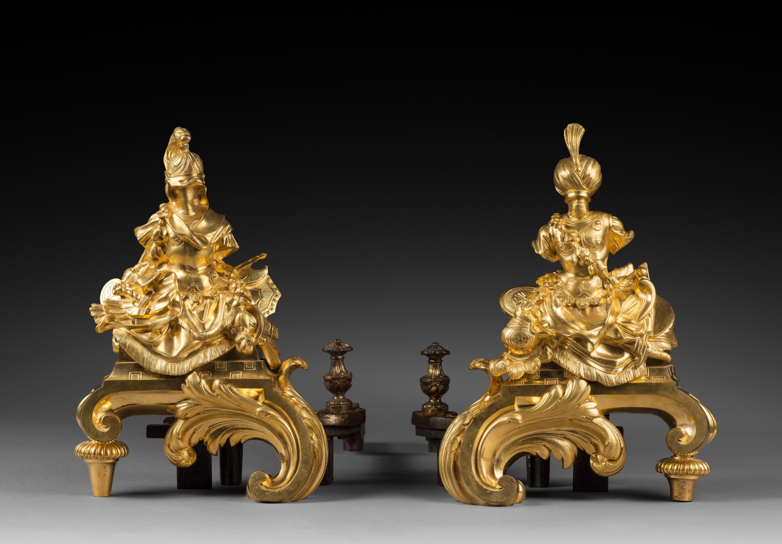 Unknown, A pair of Louis XV chenets, Paris, date circa 1750