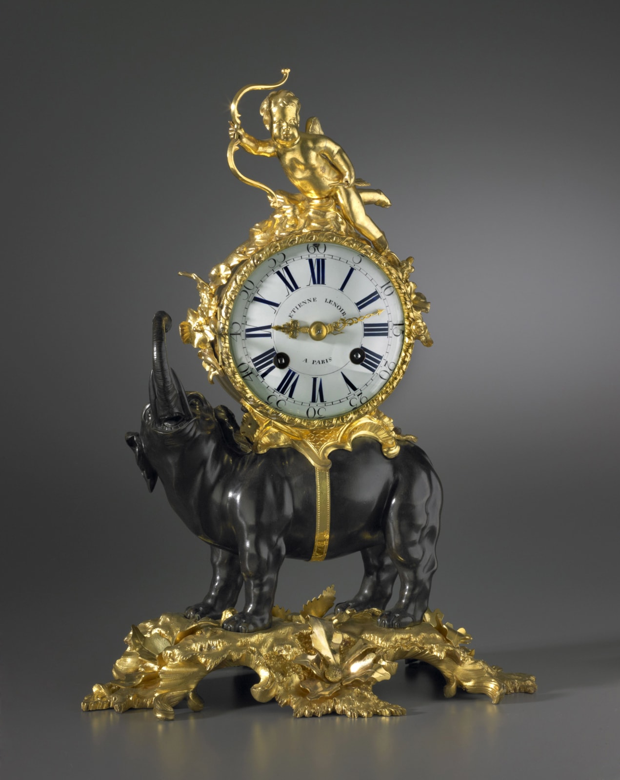 Etienne Le Noir , A Louis XV Pendule ‘À L’Éléphant’ by Etienne Le Noir, Paris, date circa 1750