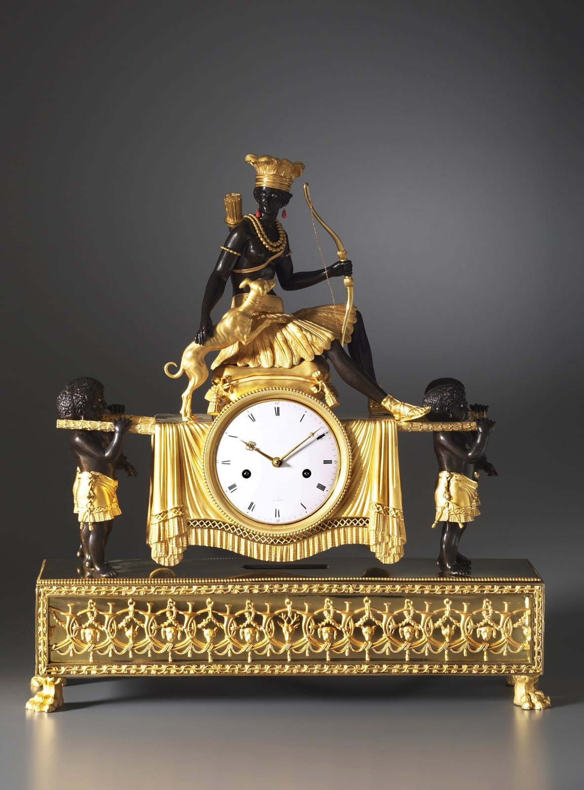 Jean-Simon Deverberie, An Empire Pendule ‘Au Sauvage’ by Jean-Simon Deverberie, Paris, date circa 1800