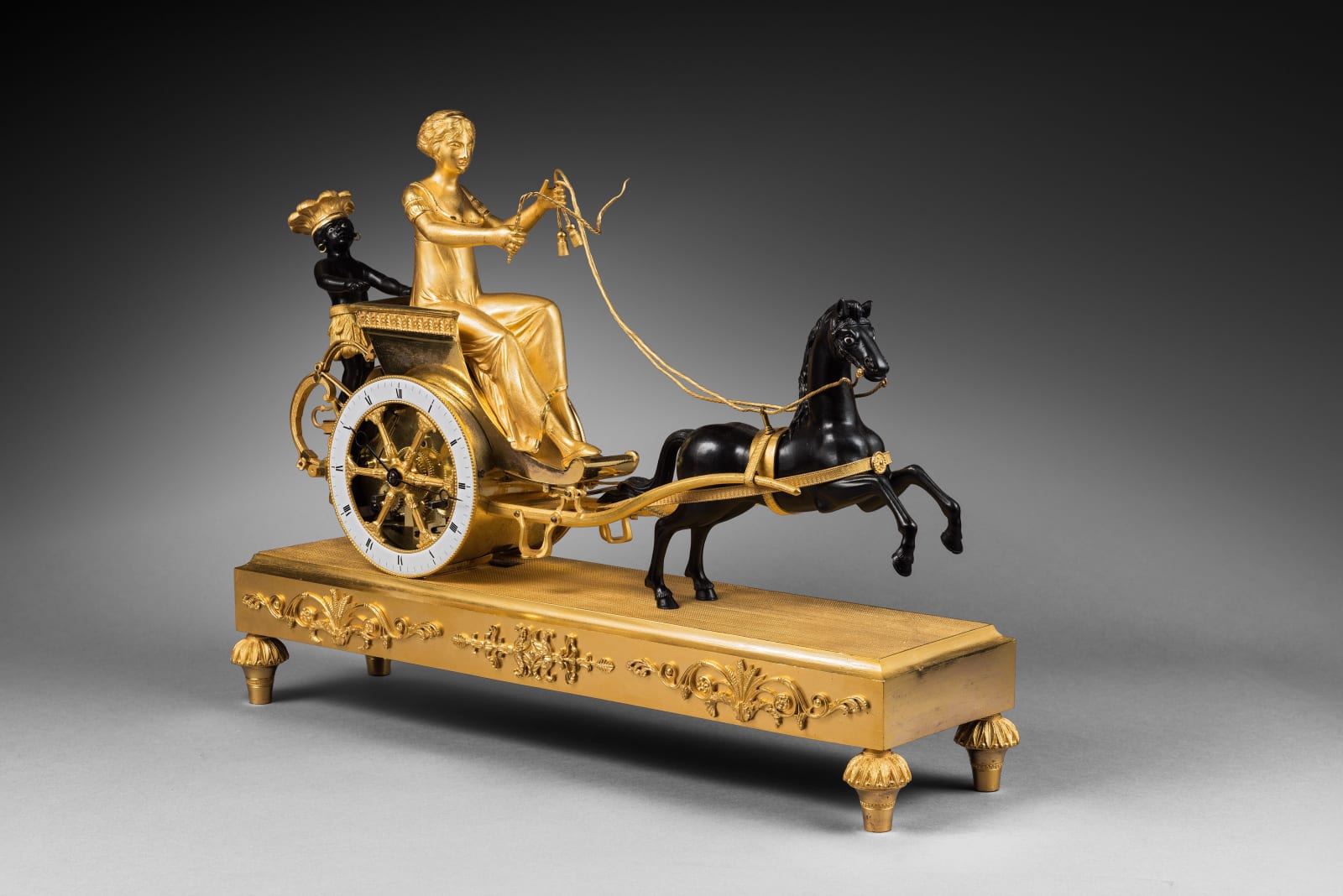 Jean-Simon Deverberie (attributed to), An Empire chariot clock, attributed to Jean-Simon Deverberie, Paris, date circa 1800