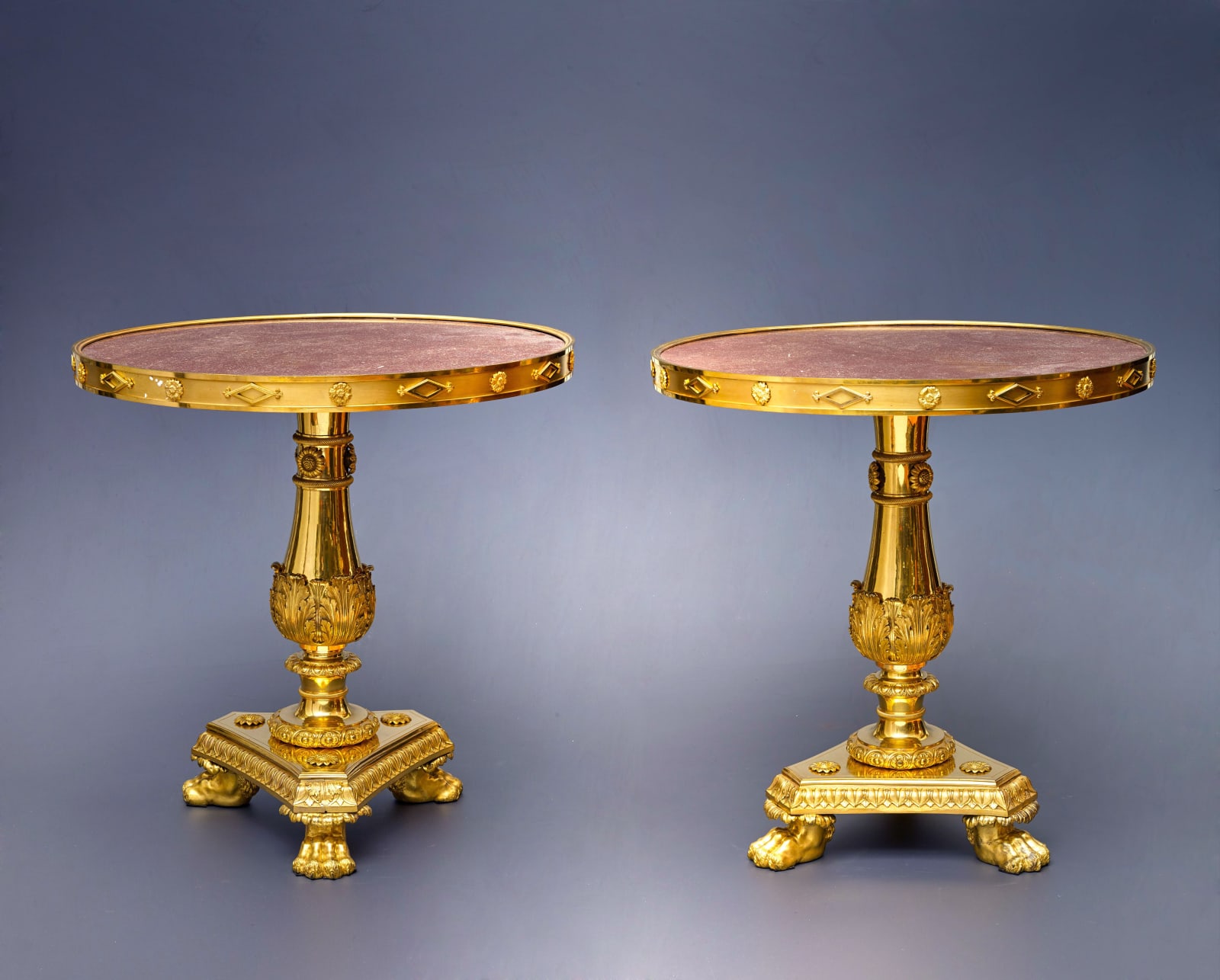 Pierre-Philippe Thomire (attributed to), A pair of Restauration guéridons attributed to Pierre-Philippe Thomire, Paris, date circa 1815-20