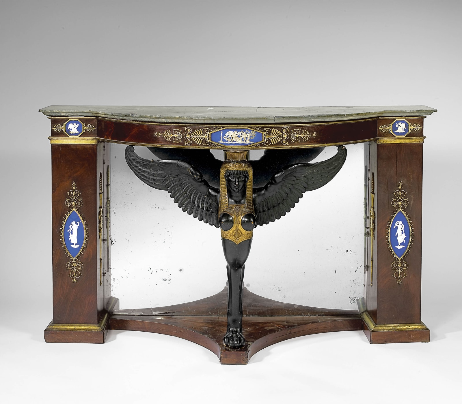 Eloi Lignereux (attributed to), An Empire console, attributed to Martin Eloi Lignereux, Adam Weisweiler and Pierre-Philippe Thomire, Paris, date circa 1795-1800