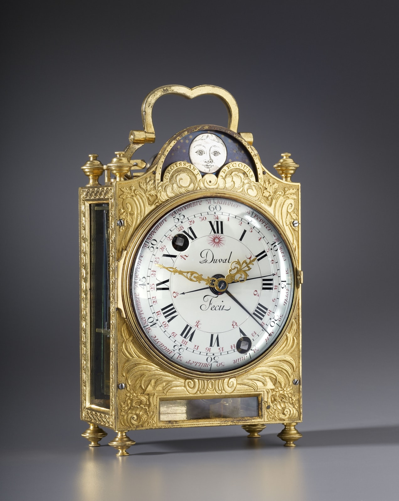 Frédéric Duval, A Louis XVI travelling clock, by Frédéric Duval, Paris, date circa 1775