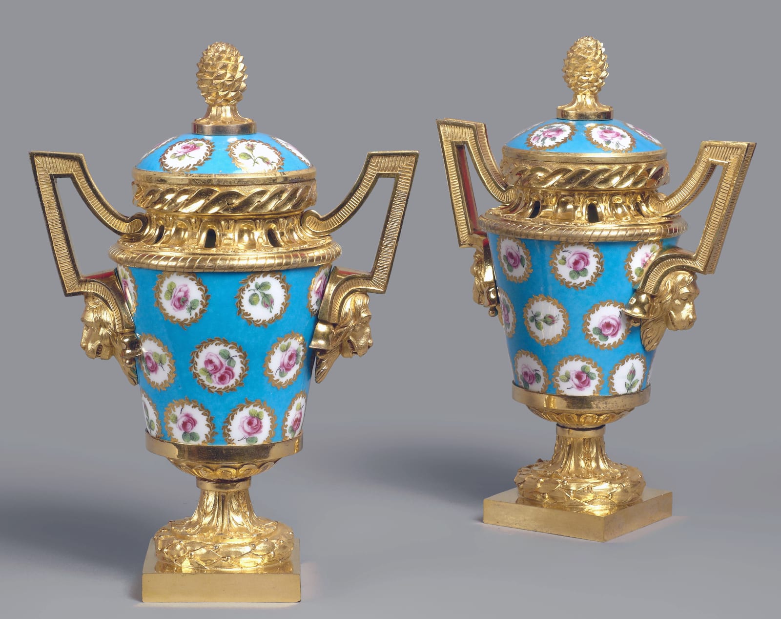 Sèvres, A pair of Louis XVI pot-pourri vases and covers, Paris, date circa 1770