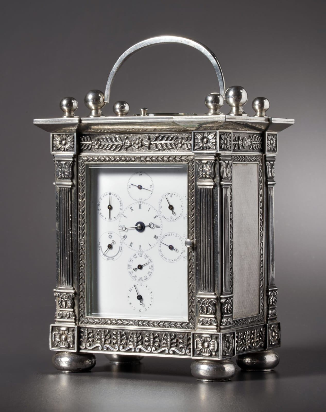 Henri Moser, An astronomical carriage clock of eight day duration by Henri Moser, St. Petersburg, date circa 1840