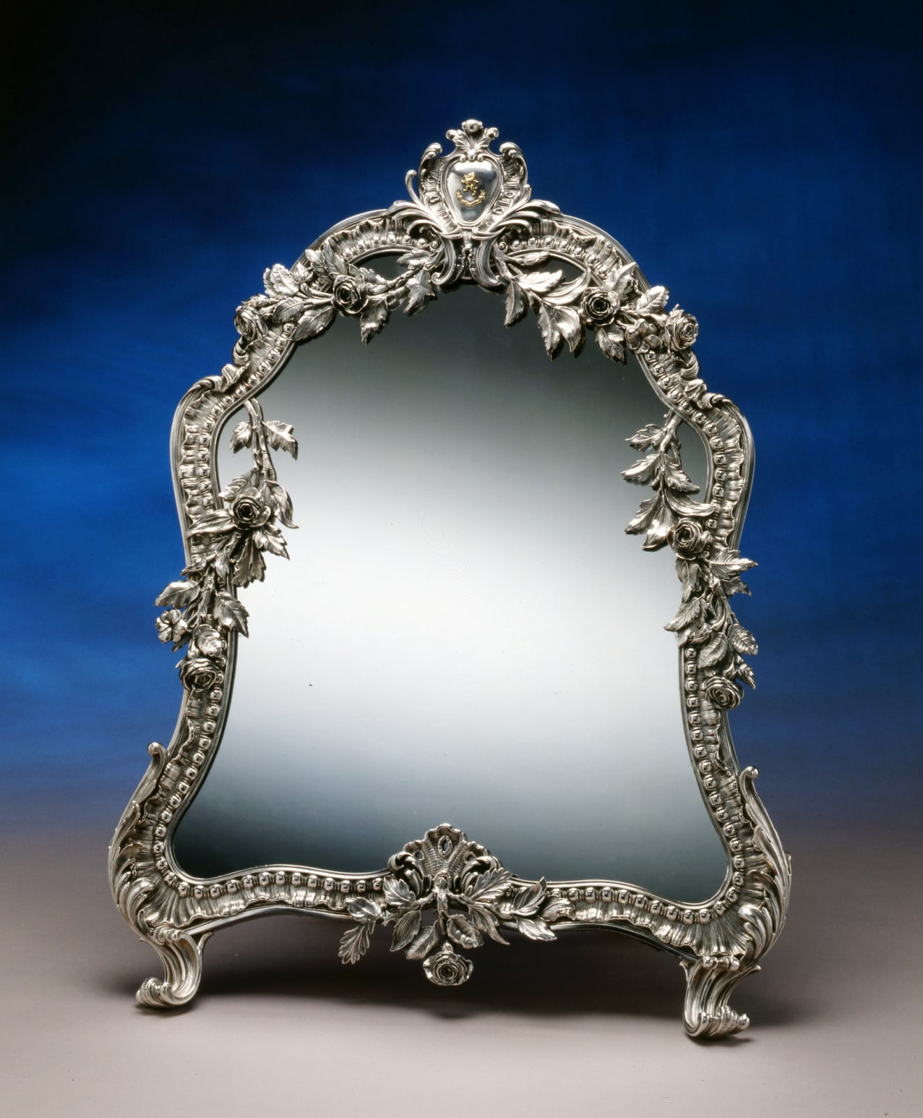 Jean-Baptiste-Gustave Odiot, A French mirror in the Rococo manner by Jean-Baptiste-Gustave Odiot, Paris, date circa 1870